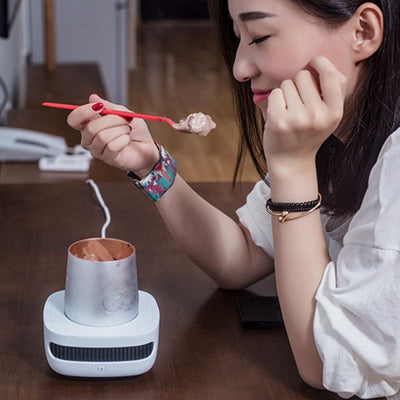 Portable Iced Beer Coffee Beverage Fast Cooling Cup,Beverage Refrigerators,Cupcooler Drinks Beverage Cooler Extreme Fast Cooling Portable USB Refrigerator