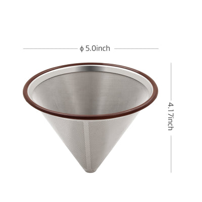 Double Layer Mesh Reusable Coffee Filter - cafebrew
