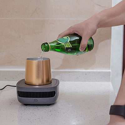 Portable Iced Beer Coffee Beverage Fast Cooling Cup,Beverage Refrigerators,Cupcooler Drinks Beverage Cooler Extreme Fast Cooling Portable USB Refrigerator