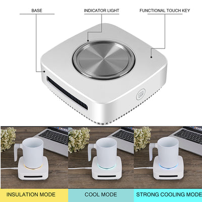  PALTIER Coffee Mug Warmer, Drink Cooler with Wireless Charger,  Smart Cup Warming, Beverage Cooling and Phone Charging 3 in 1 for Desk  Office Gift: Home & Kitchen